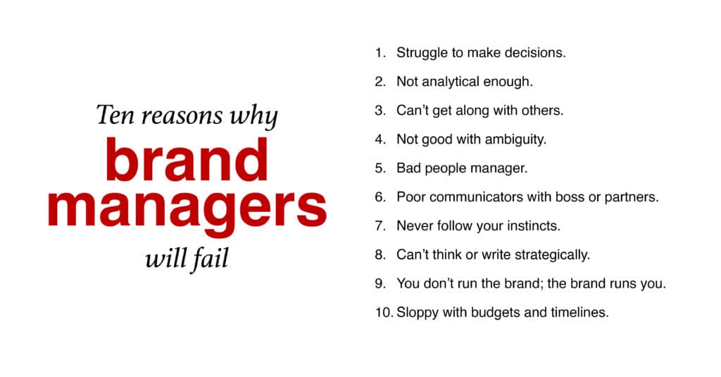 why brand managers fail