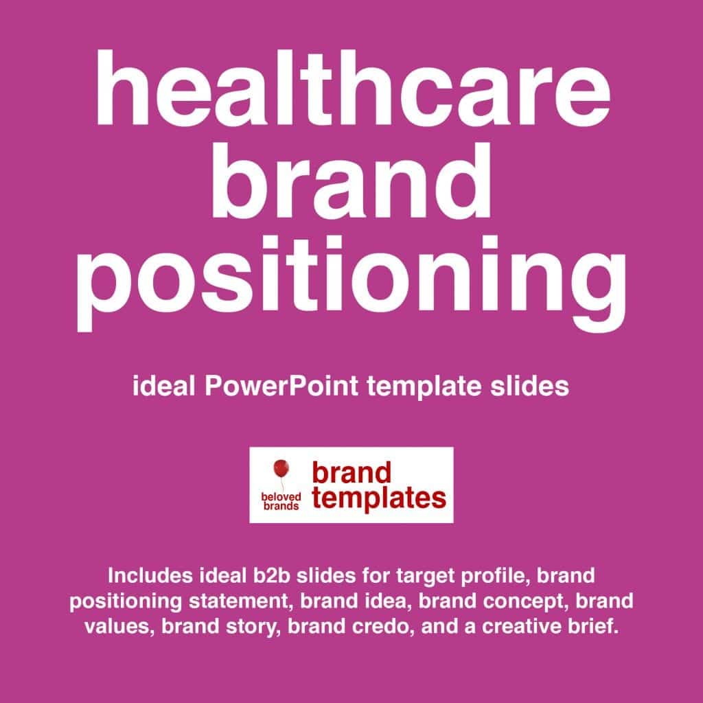 Healthcare Brand positioning template
