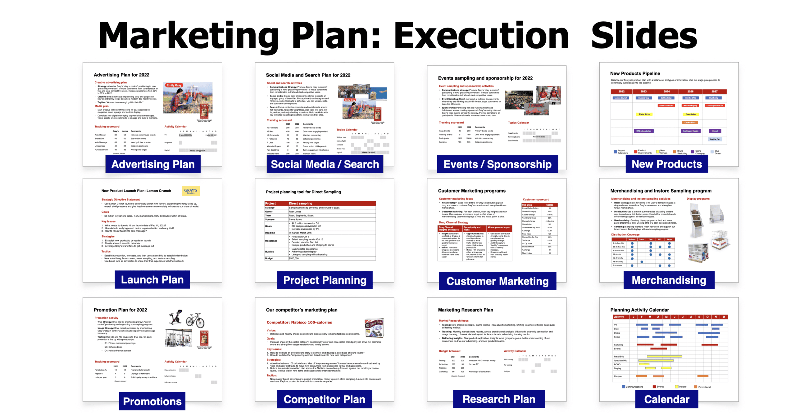Marketing Plan example using our Marketing Plan template