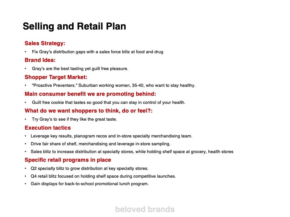 marketing plan template or brand plan template